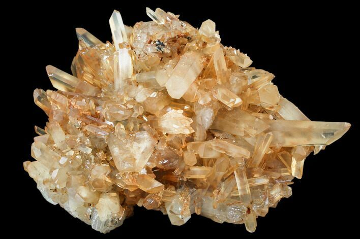 Tangerine Quartz Crystal Cluster - Madagascar #107082